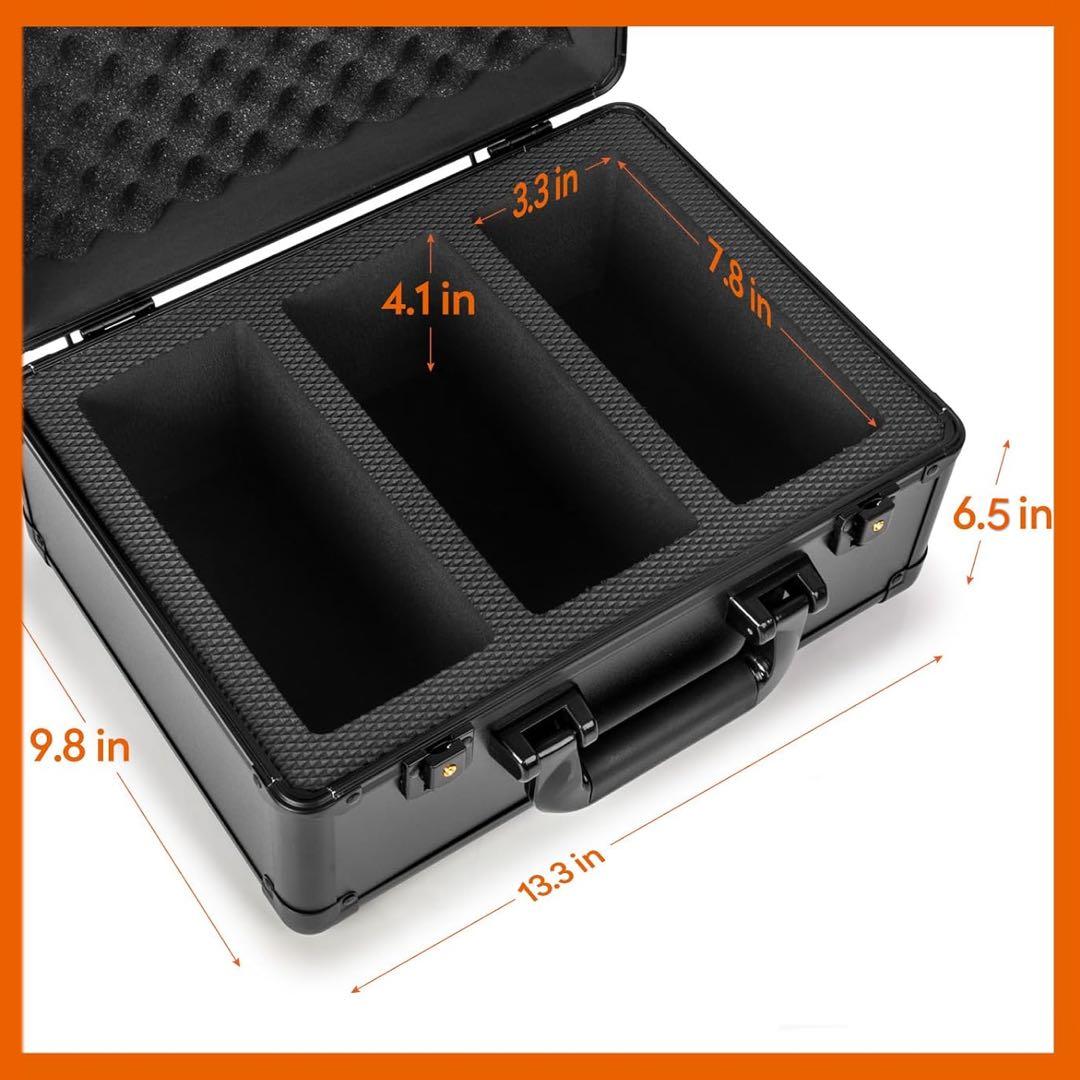 PSA BGS 鑑定済み用 アタッシュケース ストレージボックス アルミ製 3