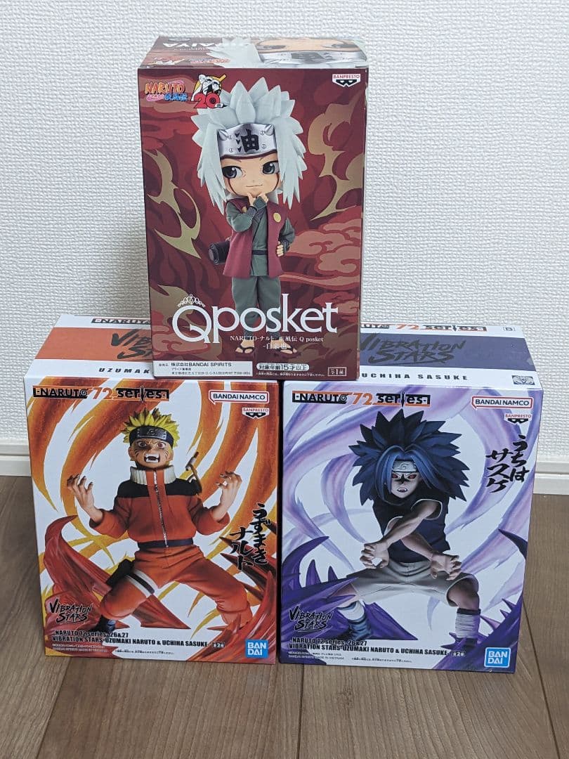 NARUTO フィギュアセット 自来也・ナルト・サスケ - メルカリ