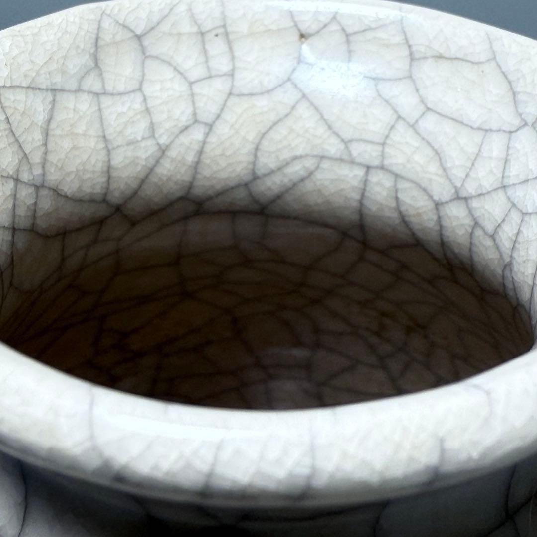 中国美術　宋代　哥窯　唐物　中国古玩　古美術　美しい貫入　11.6cm