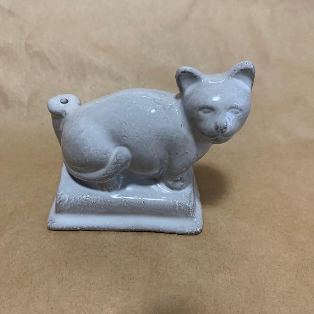 アスティエ　猫のお香立て　インセンスホルダー Astier de Villatte Setsuko／キャットインセンスバーナー｜インセンス