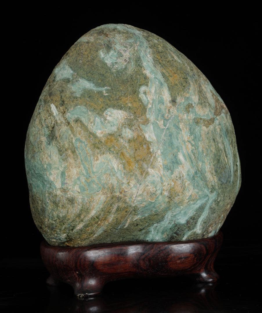 土岐石　水石 天然石 鑑賞石 4.4kg 景石 盆石 盆景 盆石 景観石 飾石