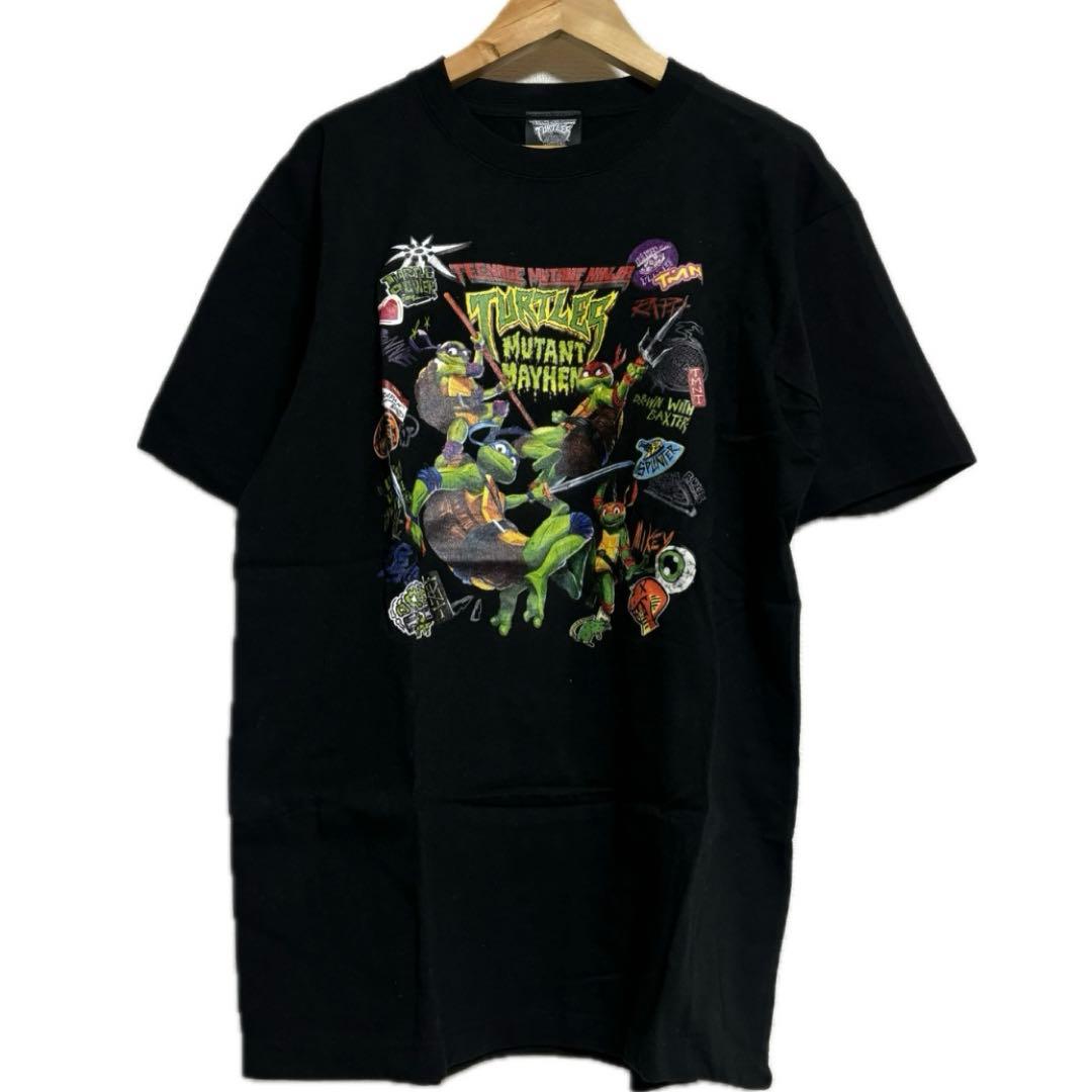 ミュータントタートルズ　ミュータントパニック　Tシャツ Lサイズ ミュータント・タートルズ：ミュータント・パニック！ レオナルドT