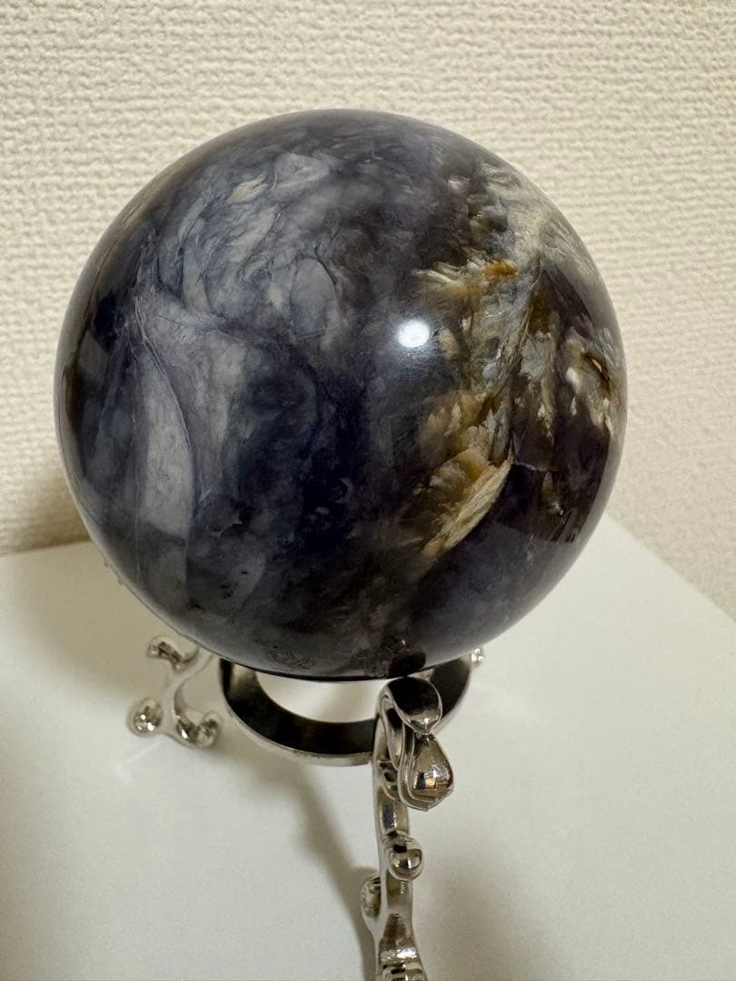 カイヤナイト スフィア 天然石 大玉 丸玉 81.7mm