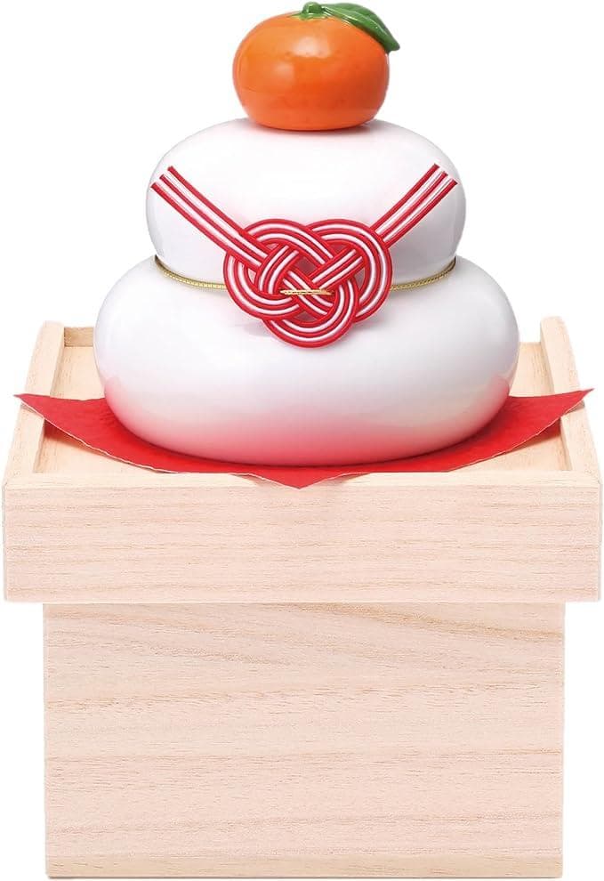 薬師窯 干支 鏡餅 飾り(大・収納桐箱台付) 楽天市場】鏡餅飾り(大・収納桐箱台付) : 干支お雛様のせともの市場