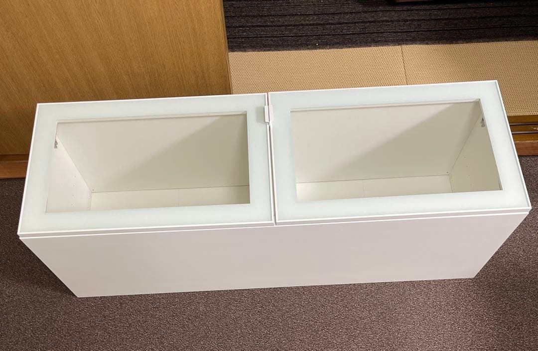 BESTÅ ベストー 壁取り付け式キャビネット　ライトグリーン クリアガラス BESTÅ ベストー 壁取り付け式キャビネットコンビネーション, ホワイト