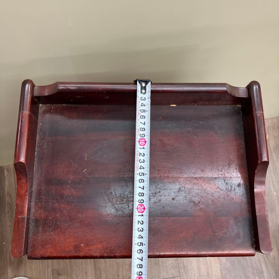 4F カリモク家具 木製シェルフ 3段ラック ヴィンテージ アンティーク