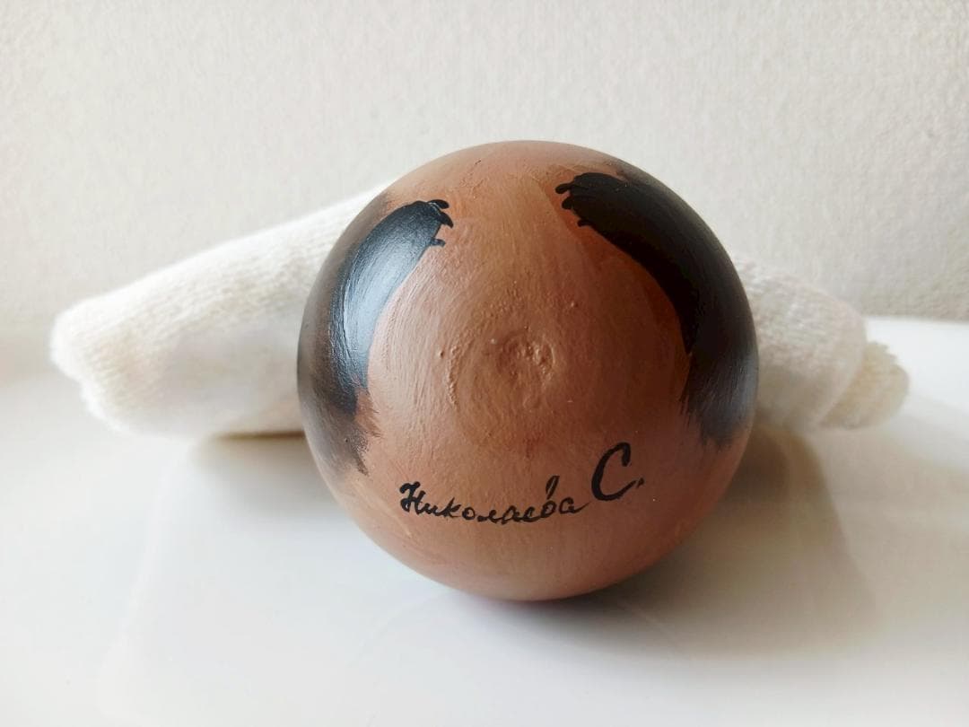 【CBT075】9cm級おきあがりこぼし(大) スベトラーナモスクワ五輪ミ-シャ