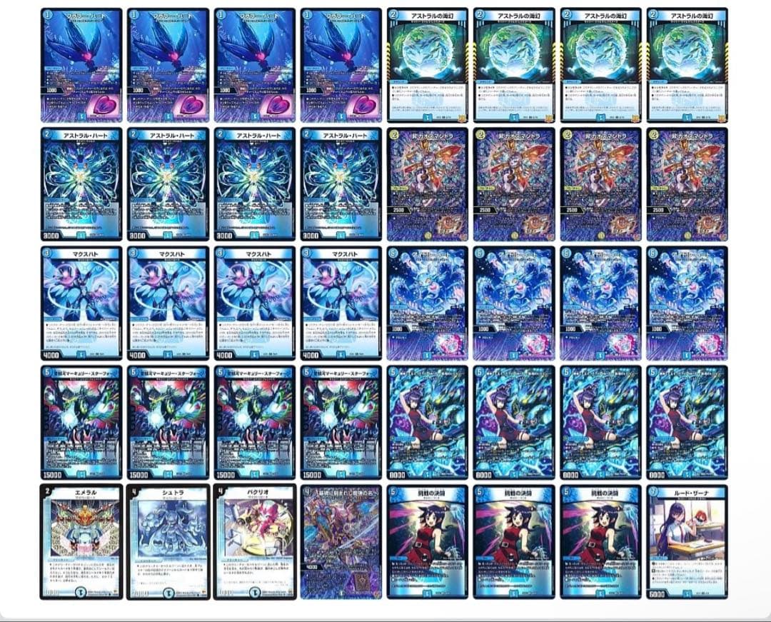 青単サイバーデッキ　水単サイバーデッキ　調整パーツ付き 本格構築【青単サイバー】デッキ＆3重スリーブ 《 昇カオスマントラ