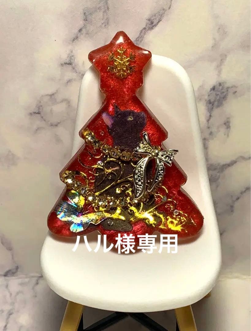 レジンヘアゴム♡クリスマスパンダと猫ちゃん・再販不可