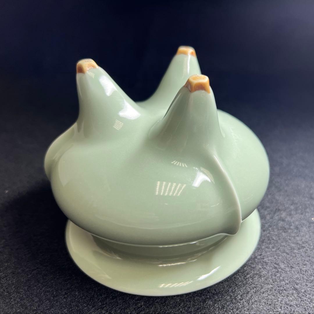 諏訪蘇山 銀火屋40g 青磁香炉 二重箱共箱 東Y8-0210☆2Fトニヒ - メルカリ