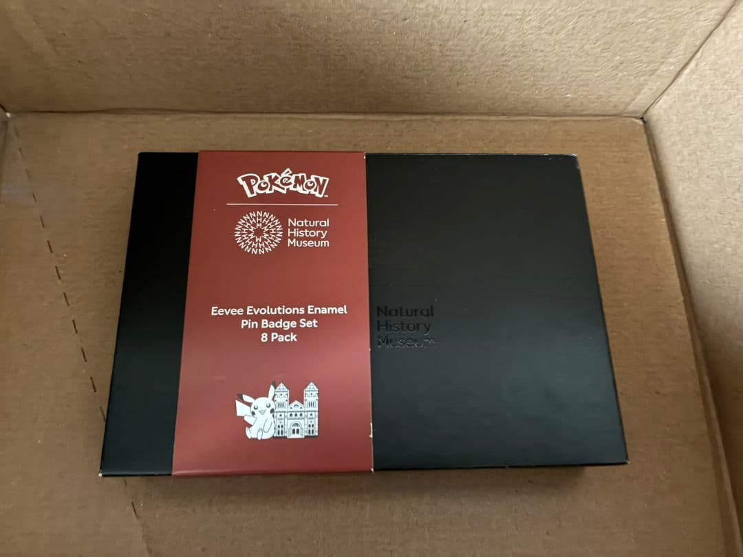 ポケモン ロンドン自然史博物館　イーブイ進化系バッジセット ポケモン×ロンドン自然史博物館コラボグッズのモチーフとなった建築
