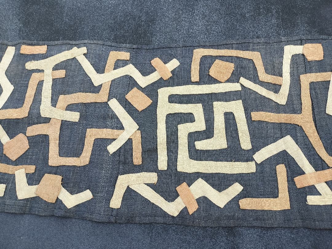 巨大　クバ布　アフリカ　民藝　3.3m