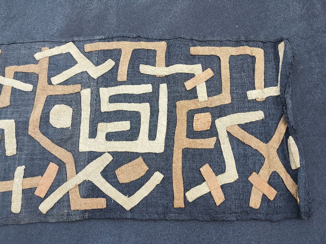 巨大　クバ布　アフリカ　民藝　3.3m