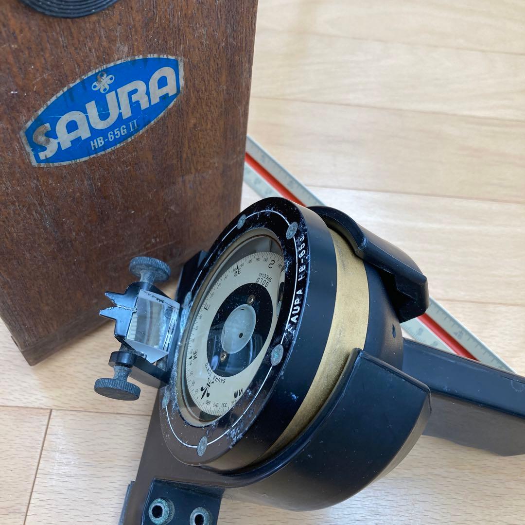 航海ハンドコンパス船舶用アンティーク羅針盤SAURA 佐浦羅針盤ブラケット付 船の羅針盤 コンパス SAURA KEIKI TOKYO JAPAN 方位磁石 - メルカリ