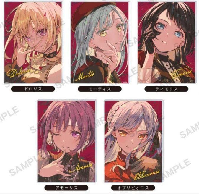 バンドリ Ave mujica アクリルパネル 信澤収展 5種セット 信澤収展アクリルパネル BanG Dream! Ave Mujica｜商品情報