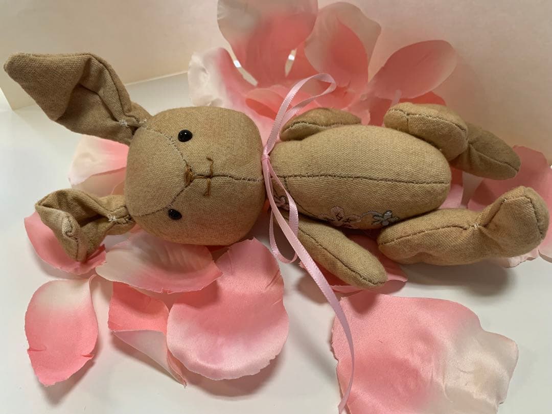 アートドール✴︎milkypop✴︎ハンドメイド、素朴なうさぎChan