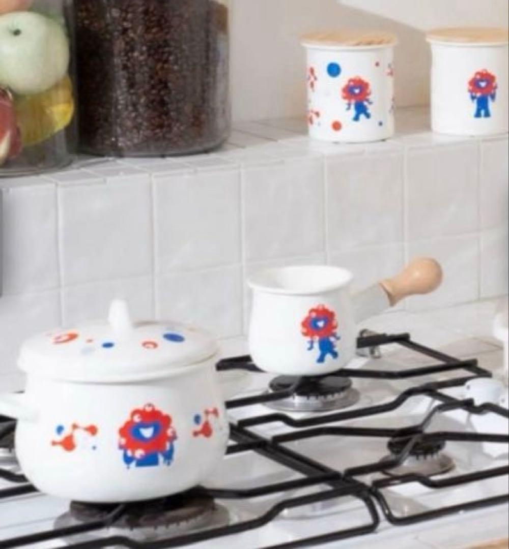 新品】EXPO2025 ミャクミャク ホーロー 両手鍋16cm シンプル 万博