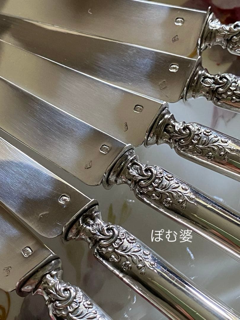 フランス／純銀】① Denfertフォーク3本② Lapeyreナイフ2本 - メルカリ