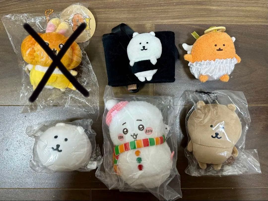 ちいかわ　ナガノのくま　まとめ売り ナガノマーケット ナガノのくま×ちいかわ フィギュアマスコット（全6種