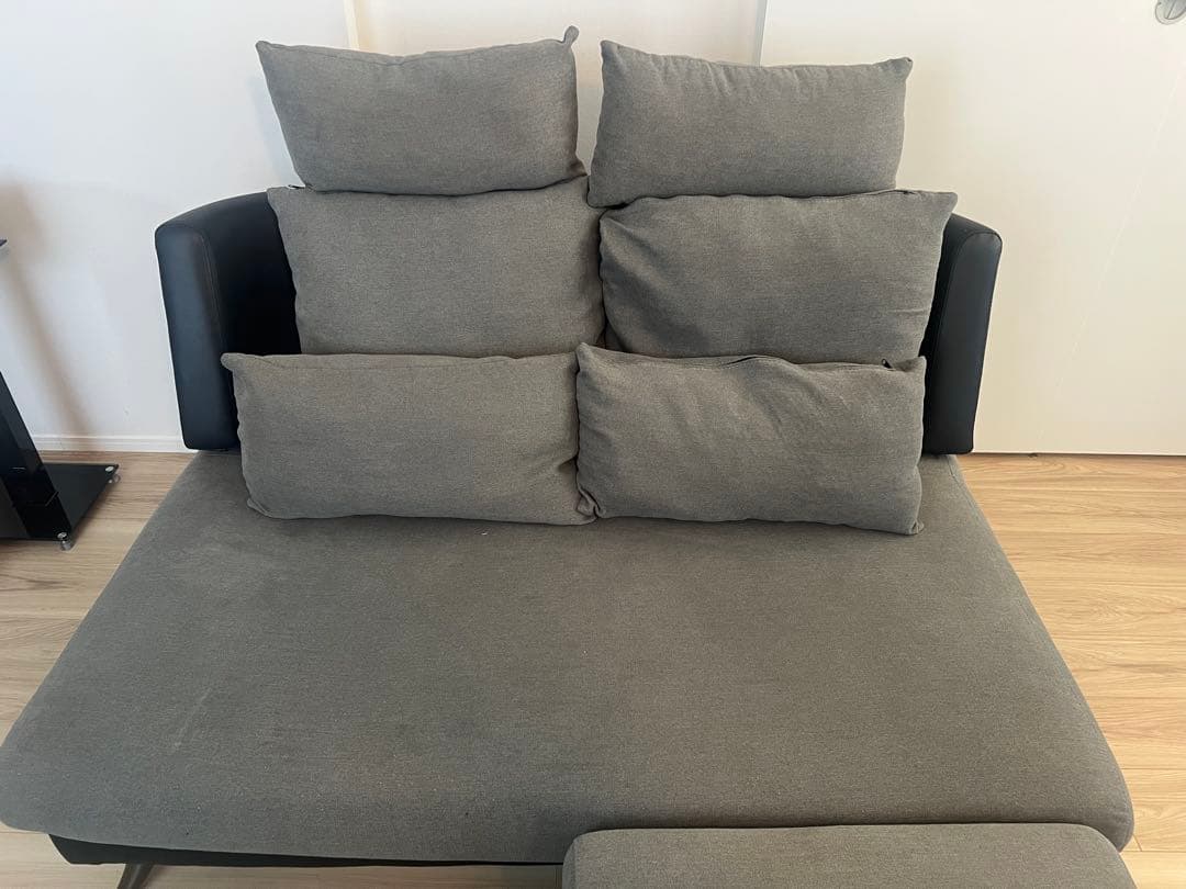 にこにこ様専用】ニトリ2人用布張りソファ (ポーション2KD GY) - メルカリ