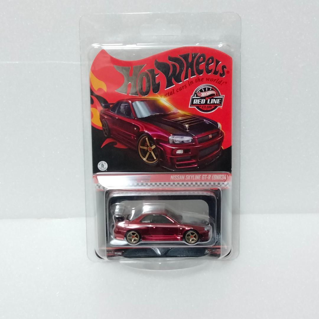 新品 ホットウィール RLC 日産スカイライン GT-R BNR34 レッド 2024 RLC sELECTIONs 【NISSAN SKYLINE GT-R (BNR34)(フード開閉タイプ