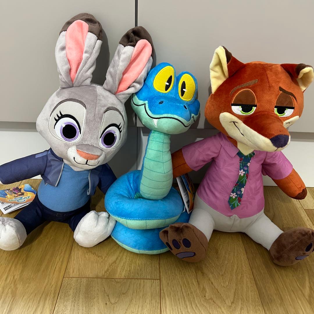 ズートピア2 ぬいぐるみ Lぬいぐるみ ニック ジュディ ゲイリー