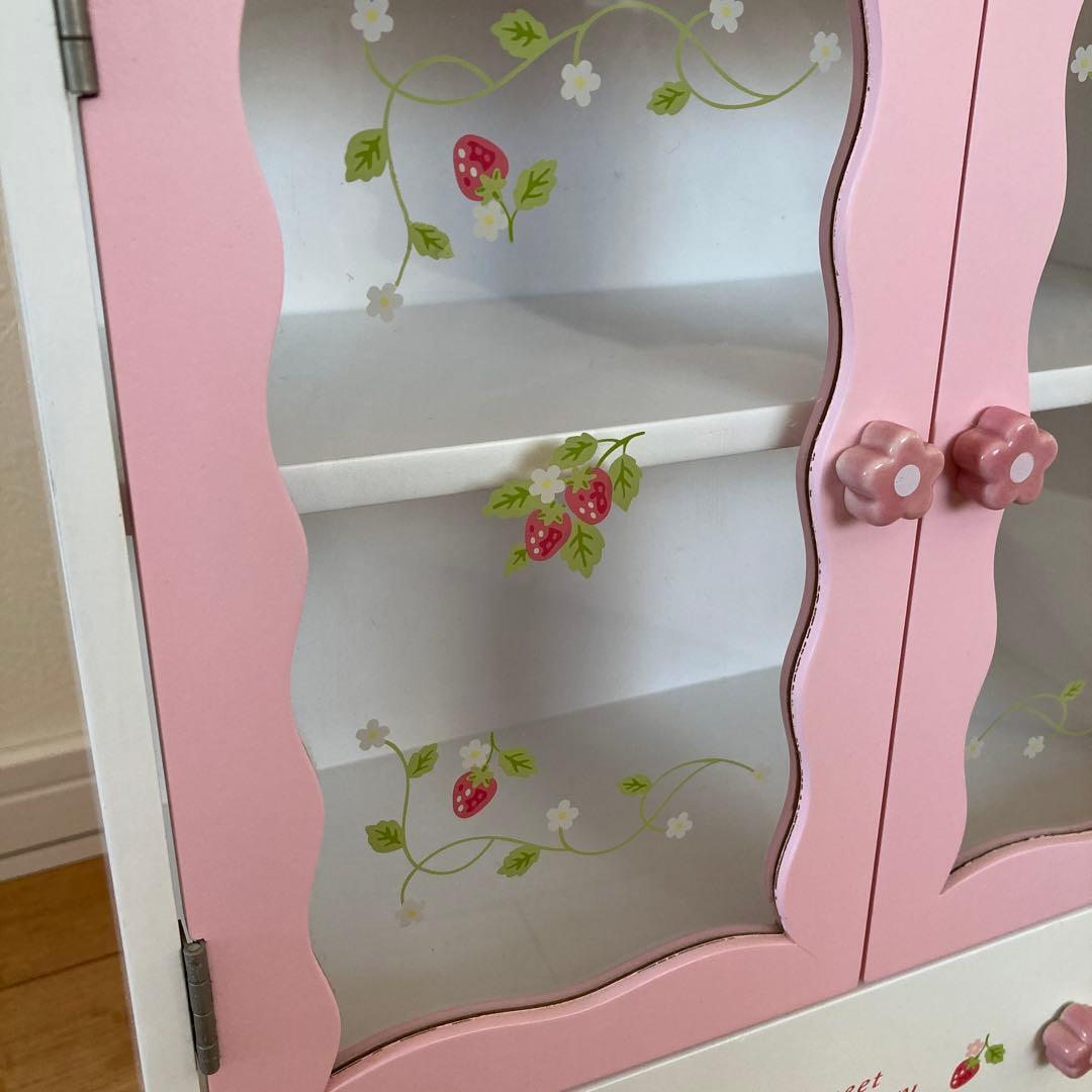 マザーガーデン 食器棚 キャビネット デザートケース いちご