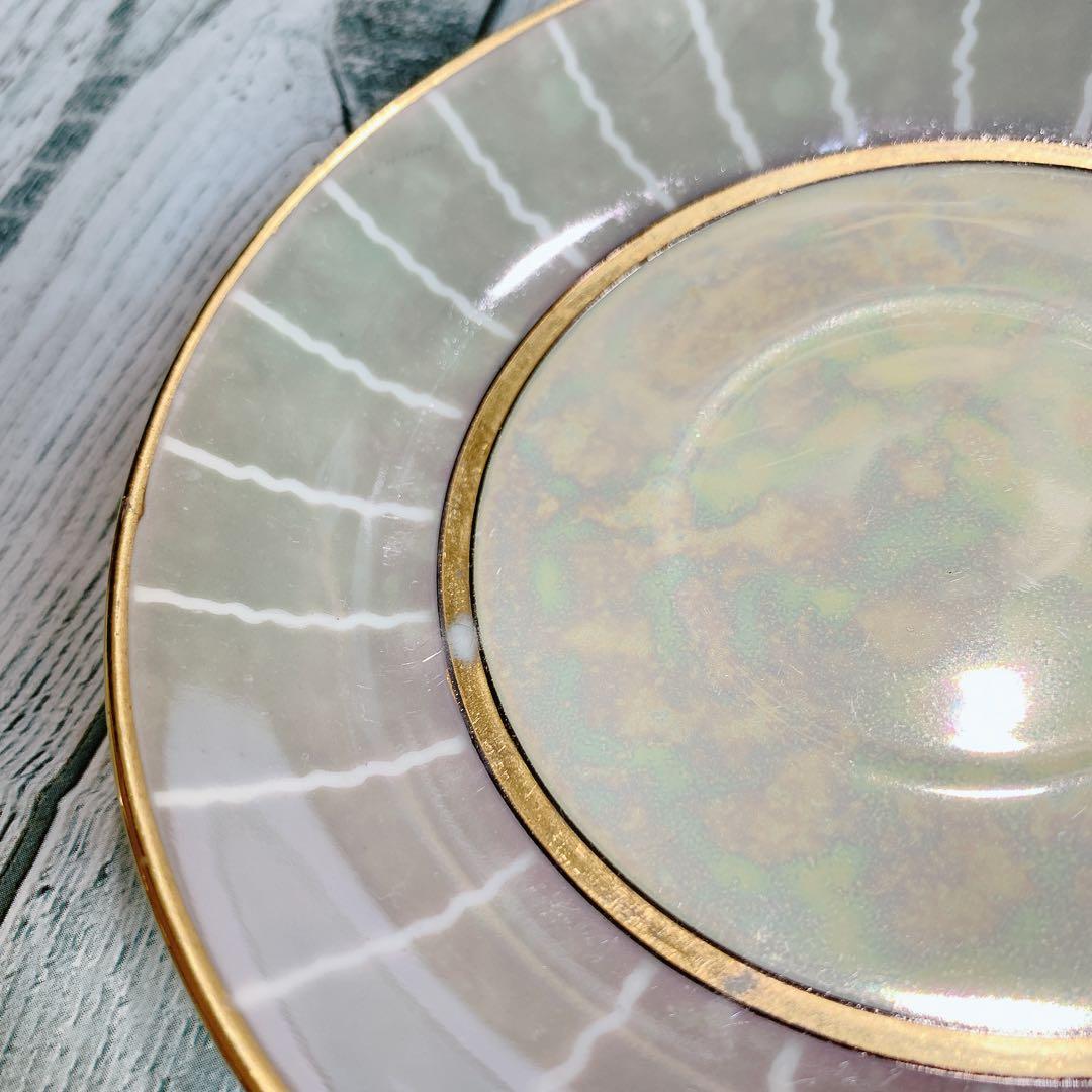 オールドノリタケ 花柄 金彩 ラスター ハンドペイントアンティーク 美