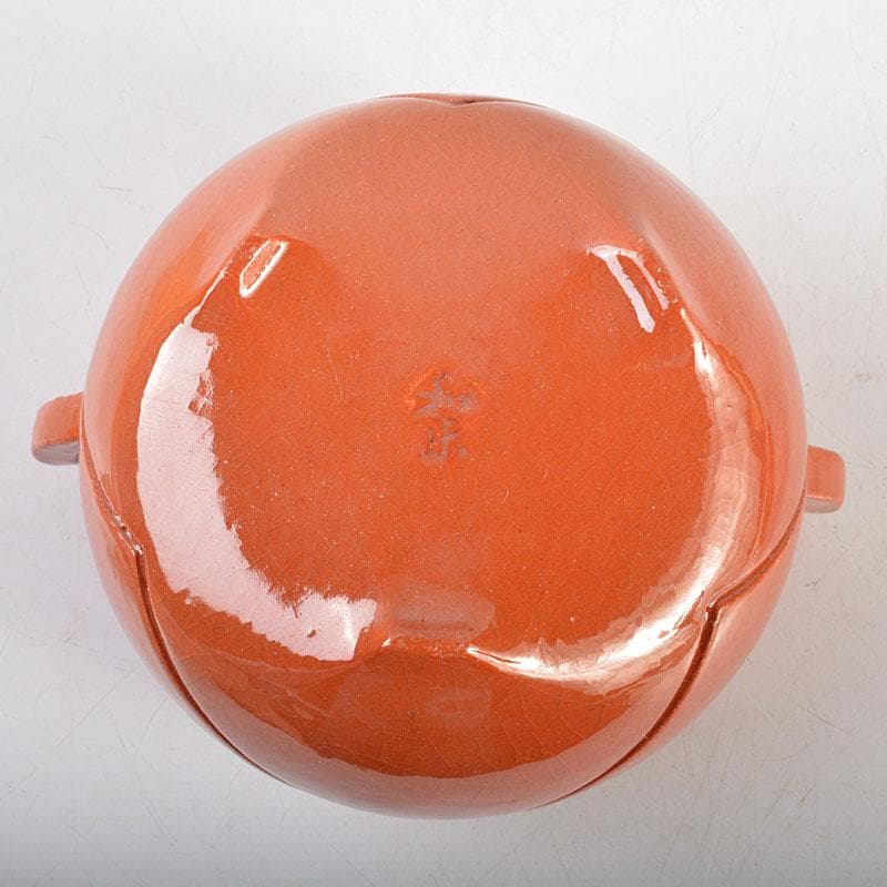 茶道具 京焼 川崎和楽作 赤楽 三足香炉 共布共箱 V 6823 - メルカリ