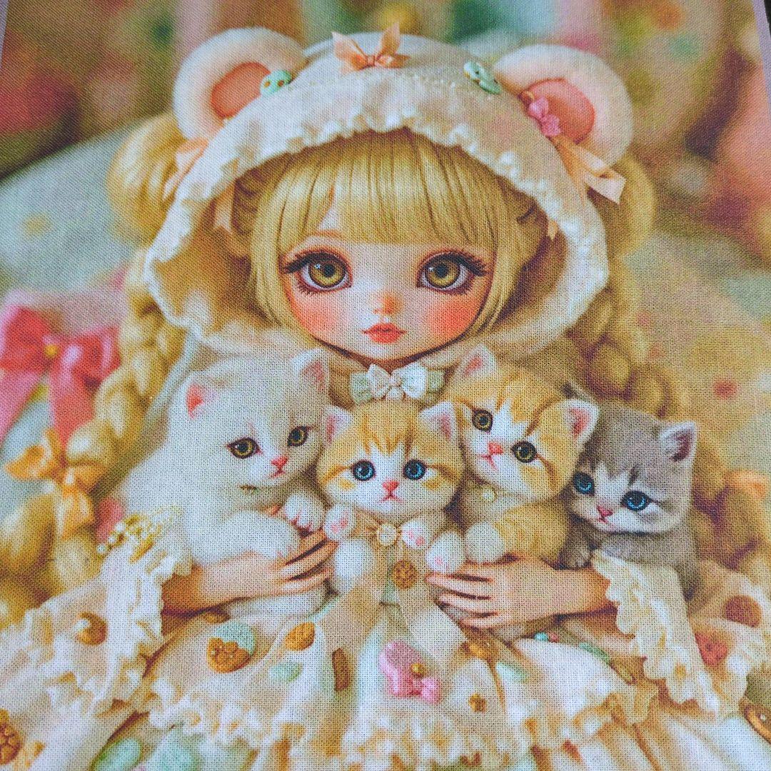 14 未使用 可愛い女の子パネル生地です。 - メルカリ