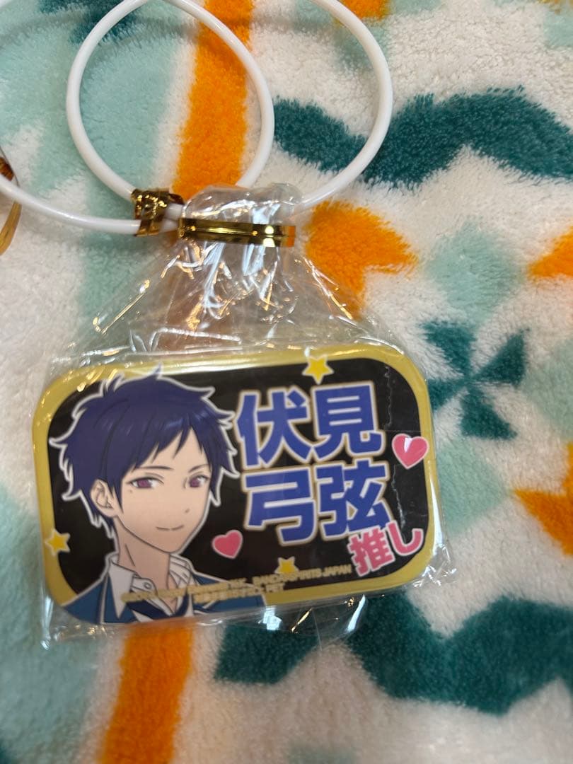 伏見弓弦 スクエア型推し缶バッジ 制服ver. あんさんぶるスターズ あん