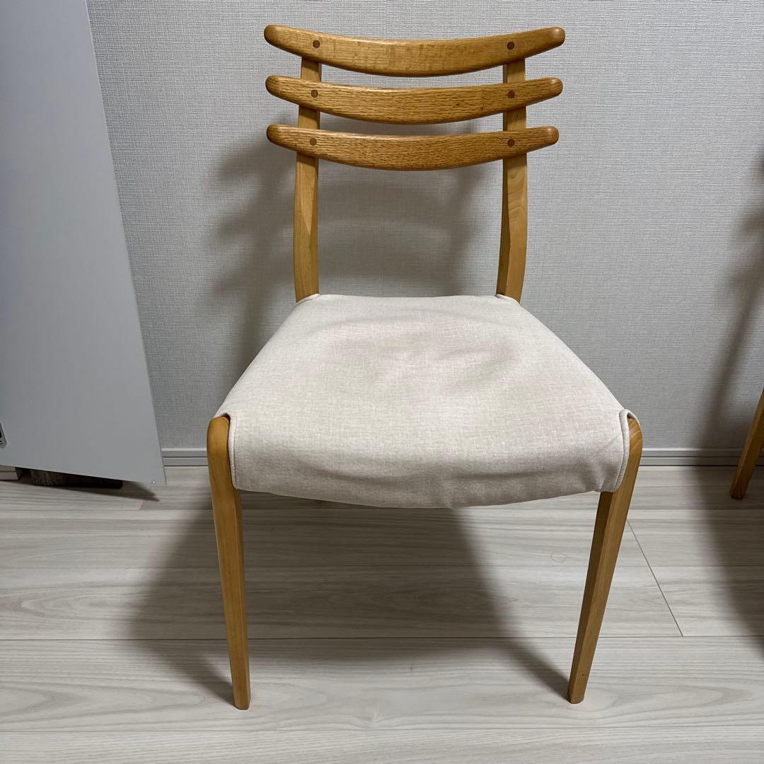 KEYUCA ケユカ　ダイニングチェア KEYUCA(ケユカ)で取り扱われていたダイニングチェア 2脚セットです