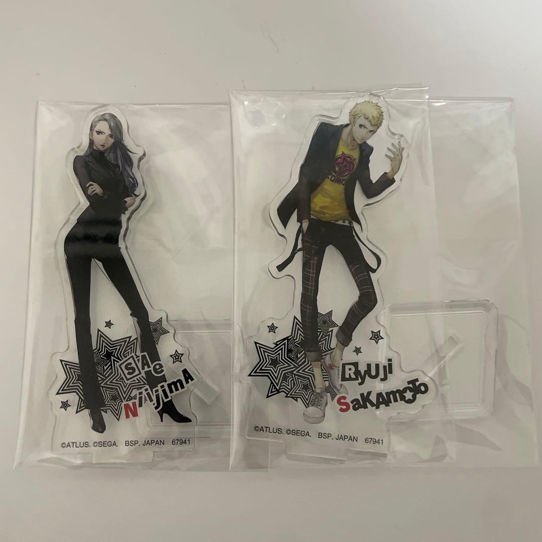 ペルソナ5 一番くじ F賞 アクリルスタンド アクスタ 坂本竜司 新島冴