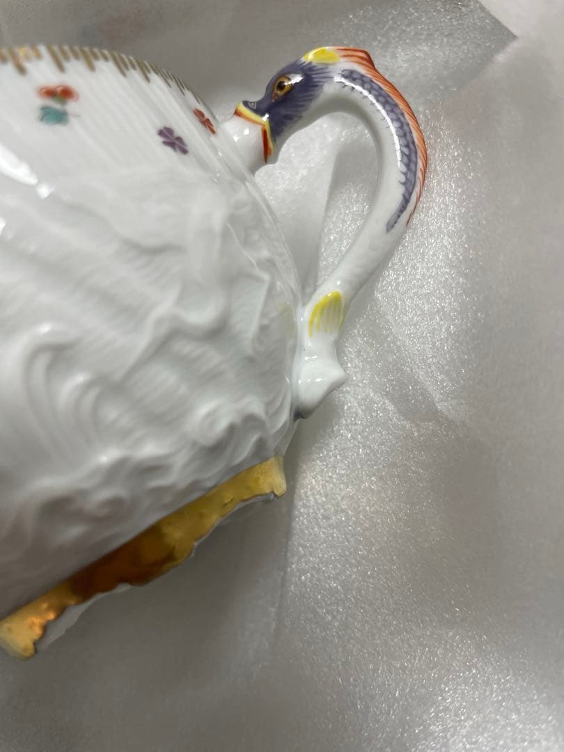 未使用 マイセン カップ&ソーサー スワンサービス インディアン