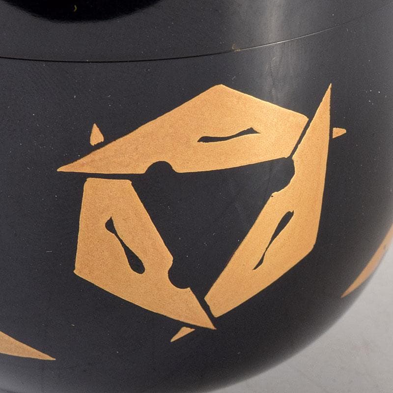 茶道具 輪島塗 喜三誠志作 鱗鶴蒔絵 棗 共箱 V 6914 - メルカリ