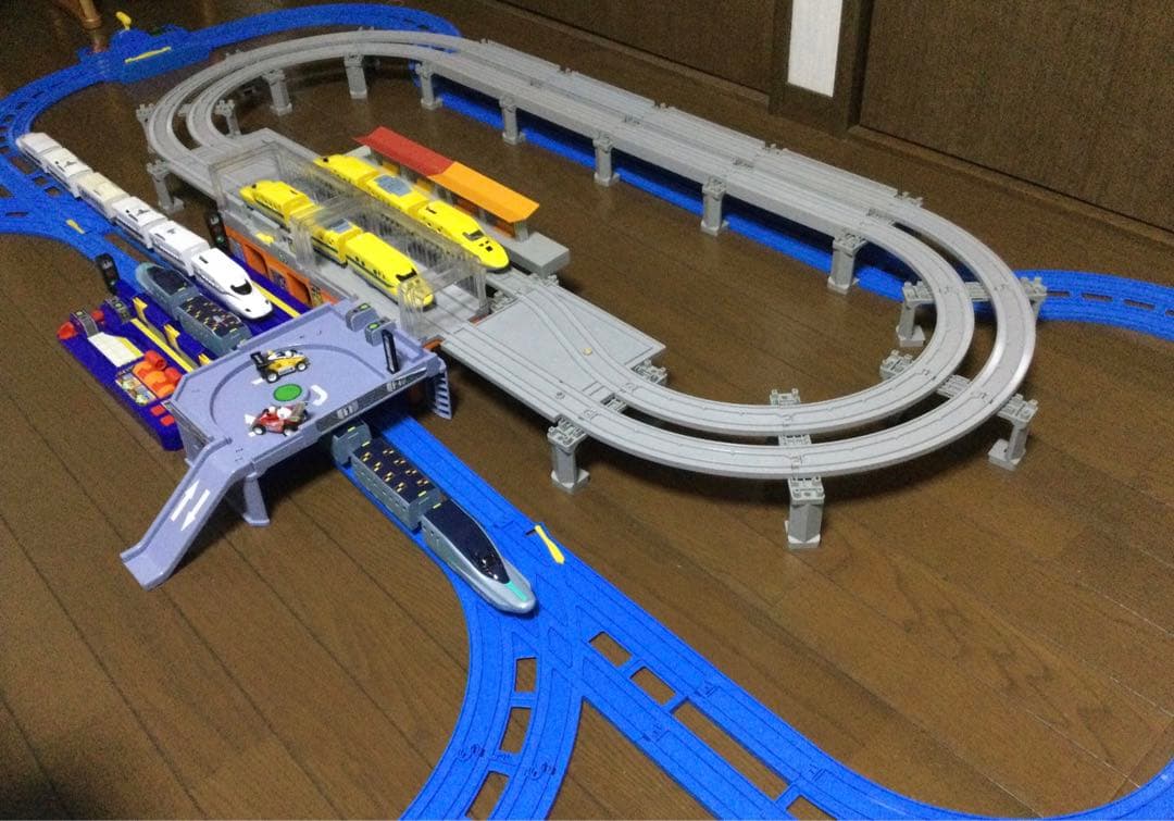 プラレール線路 複線高架レイアウト 参考出品 | Shop at Mercari from