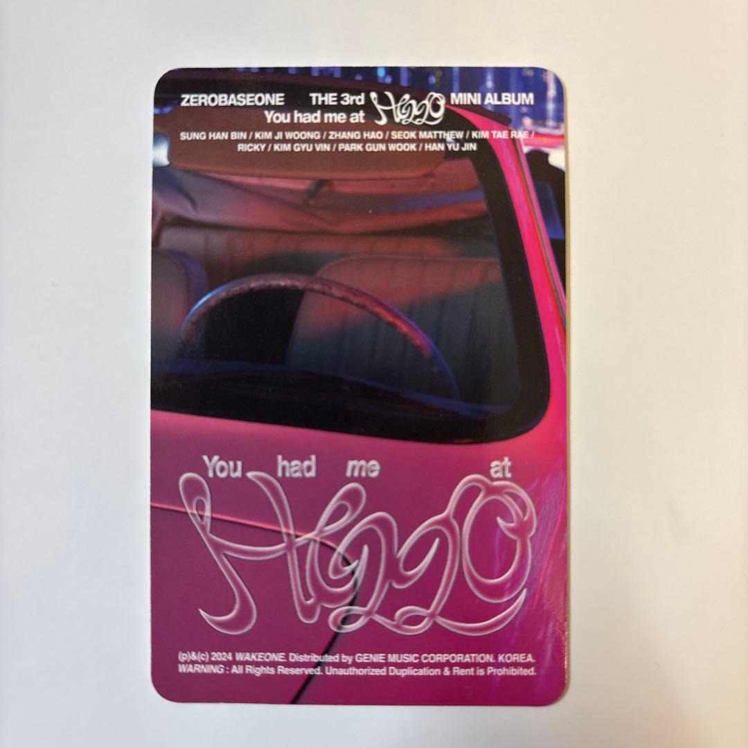 ZEROBASONE ジャンハオ キムテレ ユニットトレカ - メルカリ