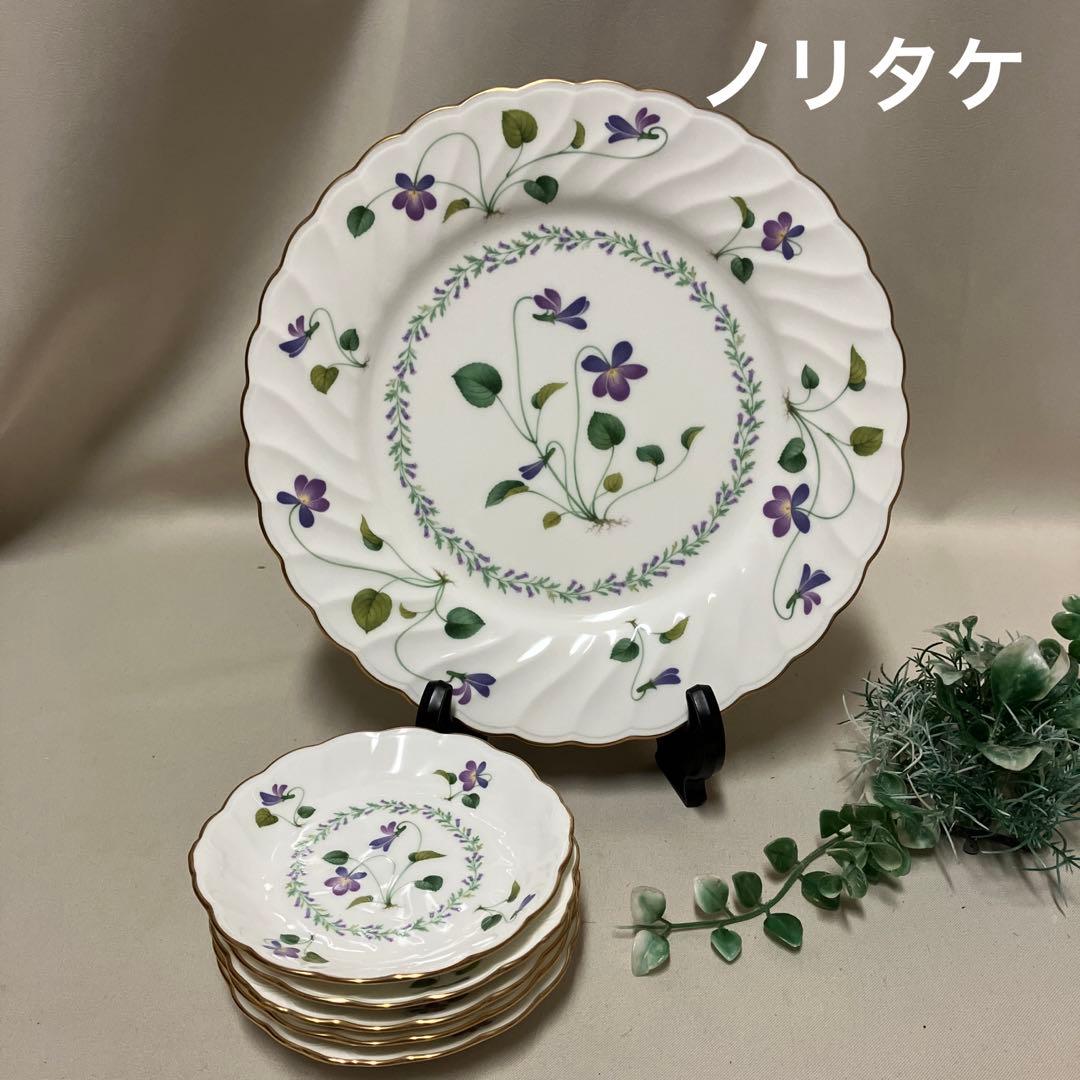 未使用 ノリタケ バイオレット ドリーム プレートセット 6枚 すみれ