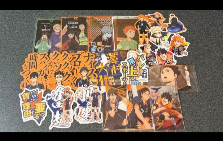 ハイキュー 烏野 影山 日向 月島 西谷 菅原 ステッカー ファイル 缶バ