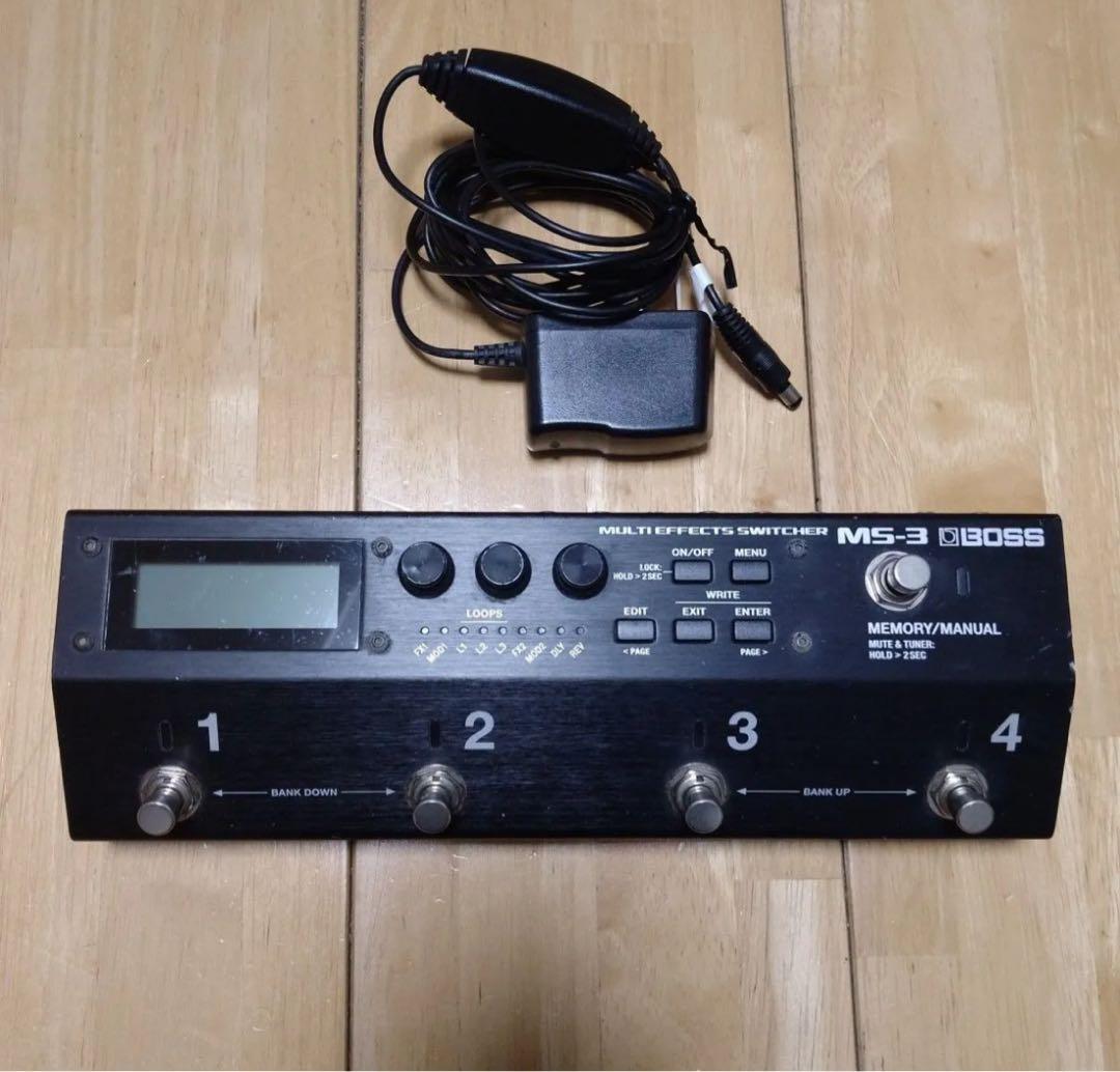 BOSS MS-3 マルチエフェクトスイッチャー 電源アダプター付き - メルカリ