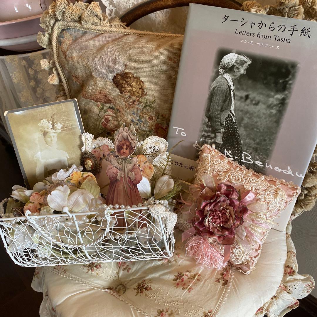 エンジェルクッションカバー/可愛い雑貨/ターシャブック おまとめ3点セット クッション・クッションカバー・座布団｜かわいいお姫様系インテリア