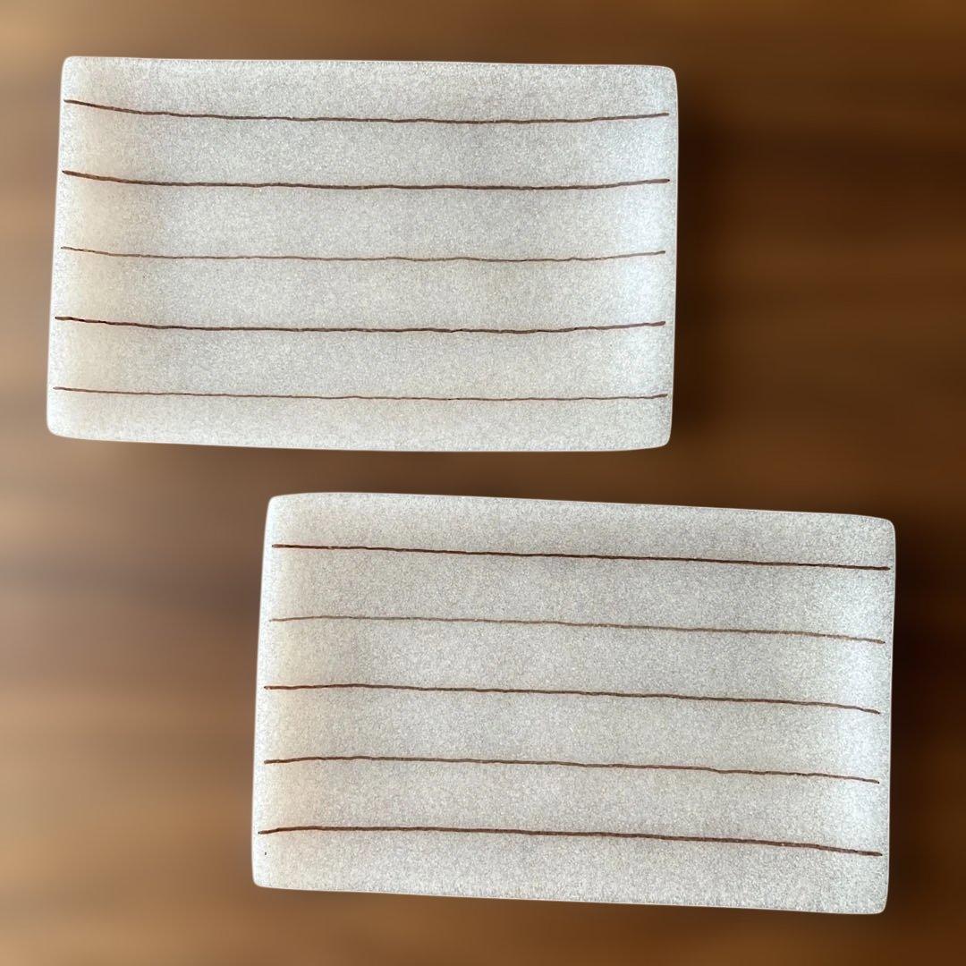 ハシヅメミツコ　ガラス皿　2客セット ハシヅメミツコ 和食器通販・作家もの陶器【器さろん 恵】