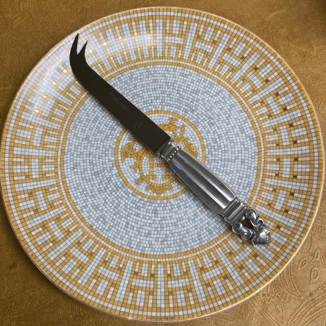 【ジョージジェンセン】純銀/約64g チーズナイフ 17cm【エコーン】 Georg Jensen ジョージジェンセン エコーン カトラリー フォーク