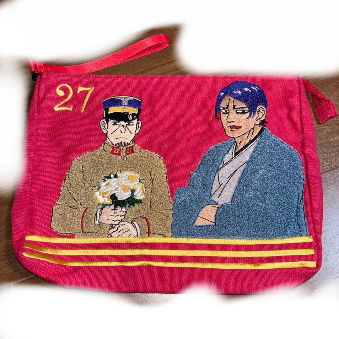 ゴールデンカムイ　鯉登少尉と月島軍曹の刺繍ポーチ グッズ-ポーチ】ゴールデンカムイ ビィズニィズ エンベロープケースB