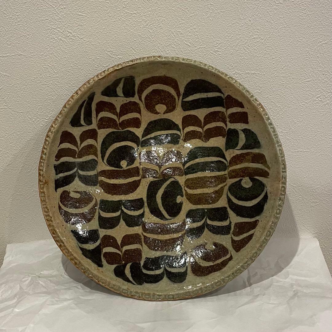 掛谷康樹　9寸皿 掛谷康樹 練上手 9寸盛皿 | Linné