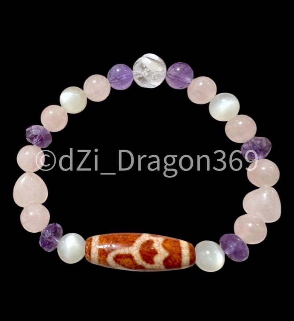 dZi beadsジービーズ 西蔵 玉髄 上肯 龍紋火供水蓮花天珠のブレス 楽天市場】上肯龍紋天珠ブレスレット【メール便不可】虎牙天珠/水蓮花