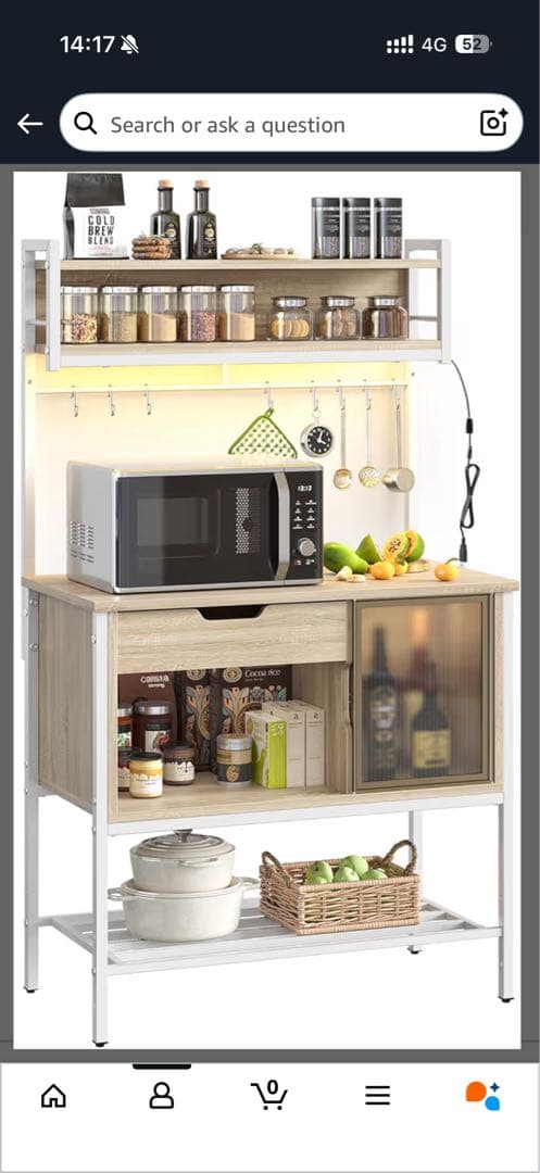 Amazon購入 Bestier キッチンラック 美品LED付き 2 コンサート Amazon購入 Bestier キッチンラック 美品LED付き 2 コンサート - メルカリ