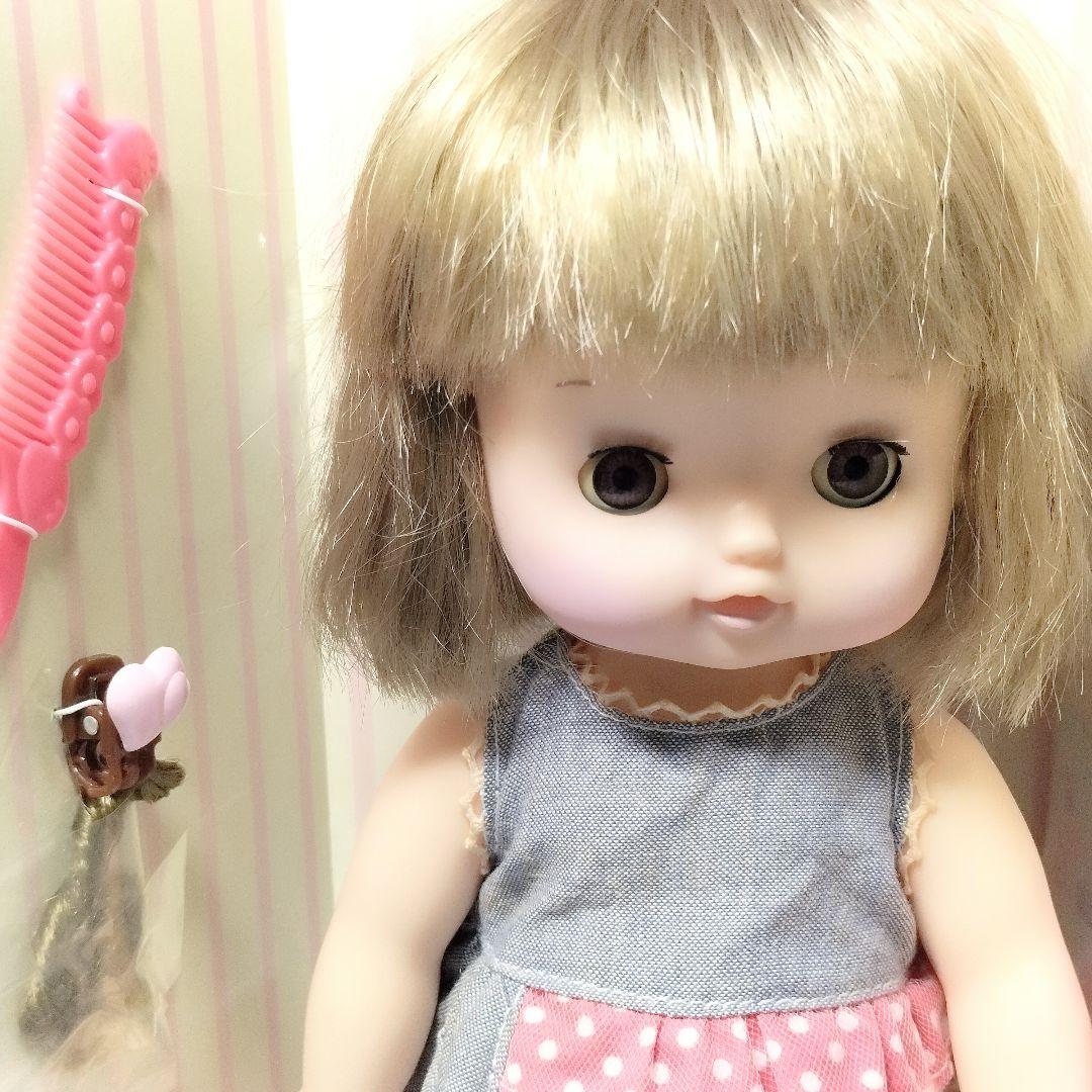 当時物 アガツマ ピノチオ かわいいはなちゃん 人形 H-02 デニムワンピ