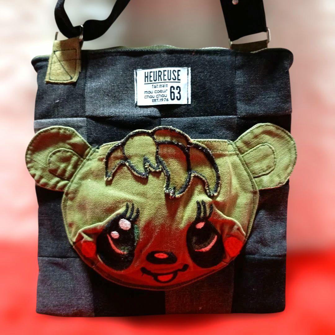 monaca様オーダー依頼品です！！ デニムリメイクミニショルダーバッグ