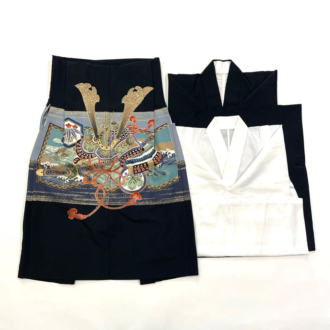 七五三 羽織セット 男の子 羽織 着物 長襦袢 半衿付き 5歳 No.137 七五三 男の子 着物 フルセット 5歳 数5歳 満5歳 羽織 袴 14点セット